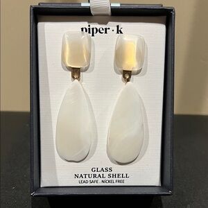 Piper K | Natural Shell Dangle Earrings